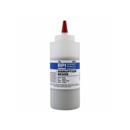 Biospec Products Disruption Beads for Yeast/Fungi, 0.5mm, Glass, 2.5 g/cc, 454 gm 9831